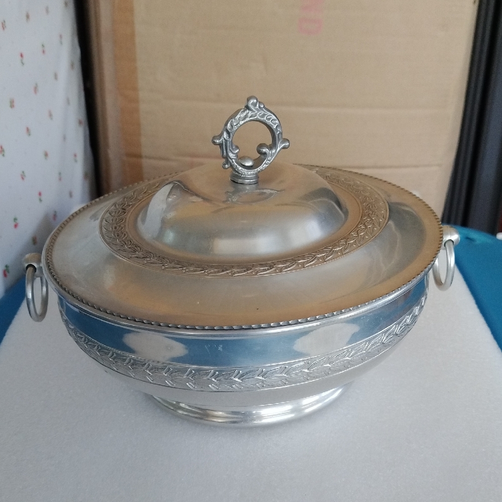 Elegant Vintage Silver Chafing Serving Dish